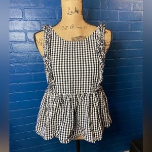 Zara size large peplum top